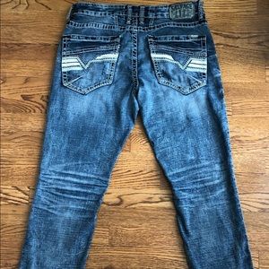 Mens Buckle Salvage Jeans Slim Straight Fit
